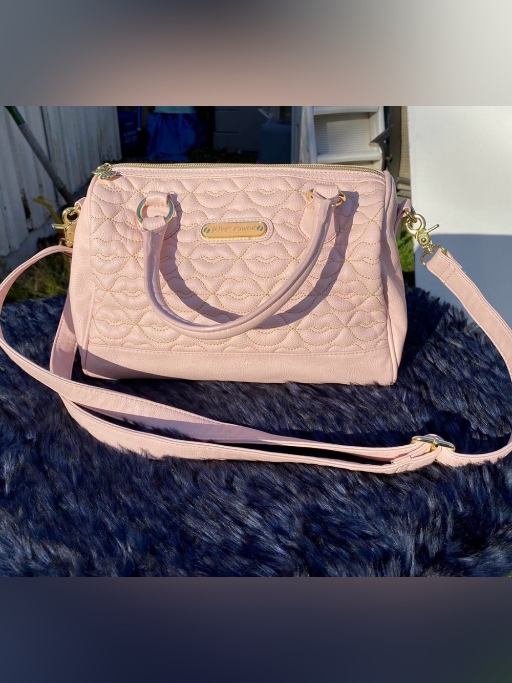 Betsey Johnson Pink Lips Bag